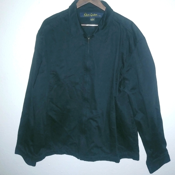 Robert Graham Other - Robert Graham XL Mens Jacket Cotton Zip Front Pocketed Outerwear in Black